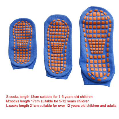 ถุงเท้าแทรมโพลีน 4 คู่ ลายจุด ยางกันลื่น ถุงเท้าโยคะ, 1-5 Years Old, 5-12 Years Old, Adult 35-43 Yards