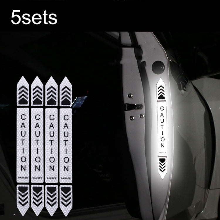 5sets ตัวสะท้อนแสงเตือนความปลอดภัยป้องกันการชนกันเปิดประตูรถ, 5sets Fluorescent Green, 5sets Diamond White, 5sets Diamond Red, 5sets Diamond Blue, 5sets Diamond Yellow