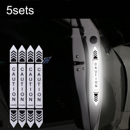 5sets ตัวสะท้อนแสงเตือนความปลอดภัยป้องกันการชนกันเปิดประตูรถ, 5sets Fluorescent Green, 5sets Diamond White, 5sets Diamond Red, 5sets Diamond Blue, 5sets Diamond Yellow