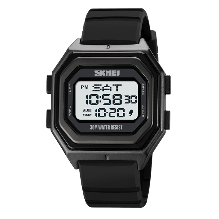 SKMEI 1875 Men Outdoor Electronic Watch Timing Multi-Functional Watch สไตล์:, 1875 Steel Band Black Machine, 1875 Silicone Band White Machine, 1875 Silicone Band Black Machine, 1875 Steel Band White Machine