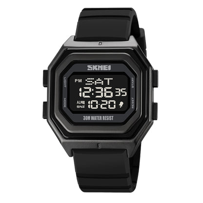SKMEI 1875 Men Outdoor Electronic Watch Timing Multi-Functional Watch สไตล์:, 1875 Steel Band Black Machine, 1875 Silicone Band White Machine, 1875 Silicone Band Black Machine, 1875 Steel Band White Machine