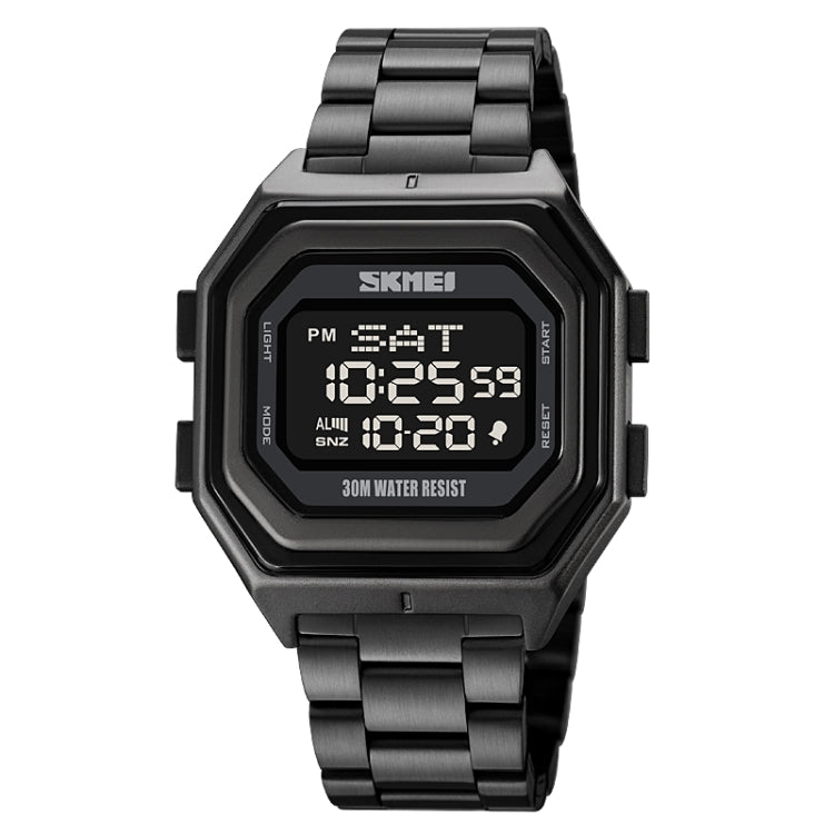 SKMEI 1875 Men Outdoor Electronic Watch Timing Multi-Functional Watch สไตล์:, 1875 Steel Band Black Machine, 1875 Silicone Band White Machine, 1875 Silicone Band Black Machine, 1875 Steel Band White Machine