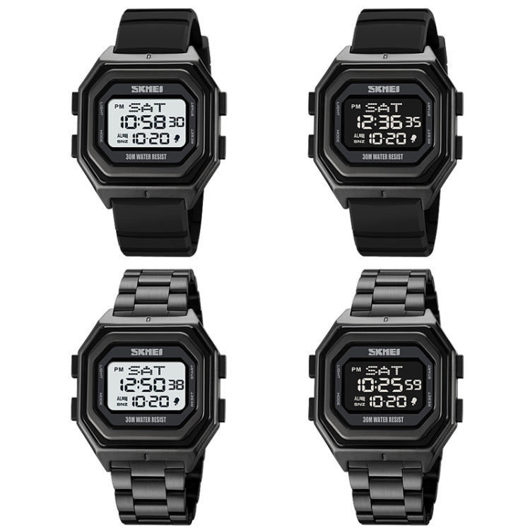 SKMEI 1875 Men Outdoor Electronic Watch Timing Multi-Functional Watch สไตล์:, 1875 Steel Band Black Machine, 1875 Silicone Band White Machine, 1875 Silicone Band Black Machine, 1875 Steel Band White Machine