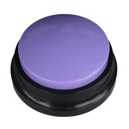 ปุ่มสื่อสารสำหรับสัตว์เลี้ยง Dog Vocal Box Recording Vocalizer สไตล์: รูปแบบการบันทึก, Dark Blue, Light Blue, Green, Purple, Red, Orange, Rose Red, Pink, Yellow, Lake Blue, White