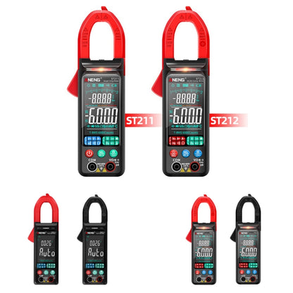 ANENG หน้าจอขนาดใหญ่ Multi-Function Clamp สมาร์ทมัลติมิเตอร์อัตโนมัติเต็มรูปแบบ, ST212 Red DC Current, ST212 Black DC Current