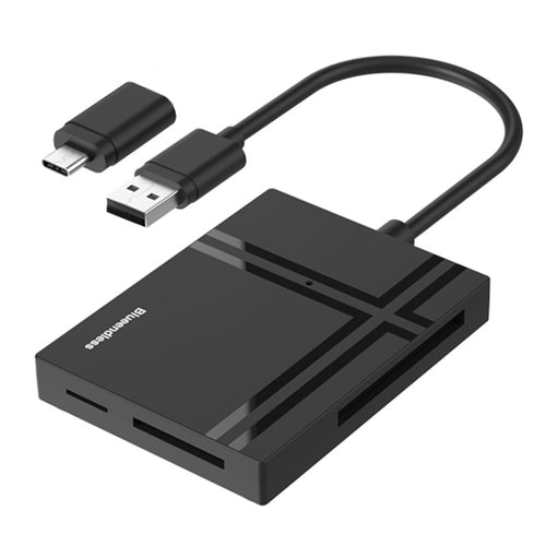 Blueendless C5U3 Type-C/USB-C 5-In-1 เครื่องอ่านการ์ด CF/XD/TF/SD/MS, C5U3