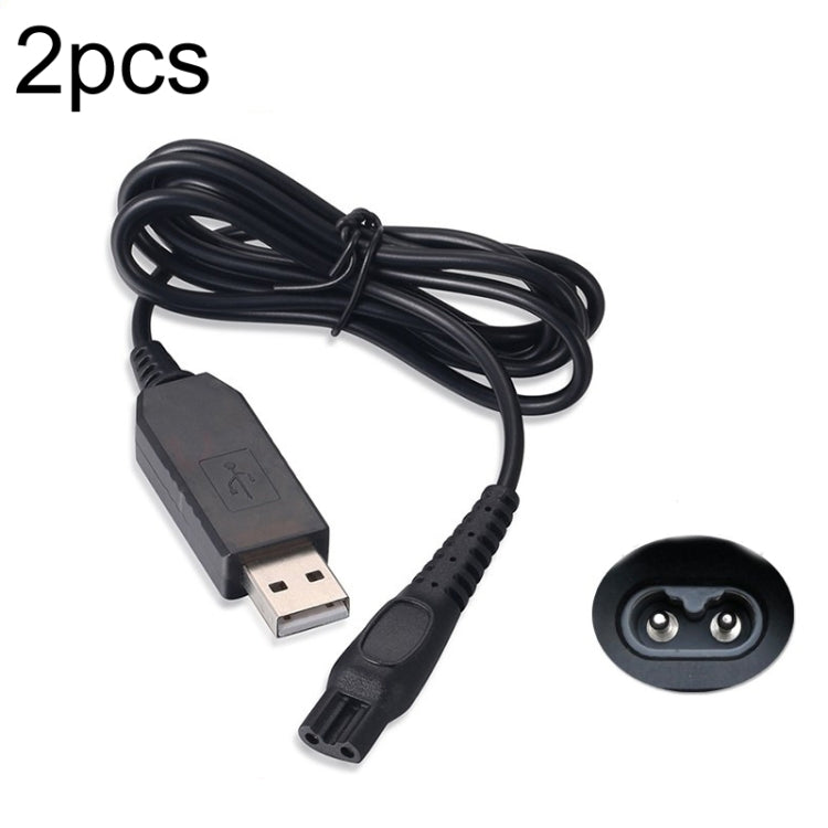 2 ขาย HQ8505 15V เครื่องโกนหนวดสายชาร์จ USB สำหรับ PHILIPS HQ7120 HQ8830 PT730 AT757 RQ1060, 2pcs HQ8505 USB Plug