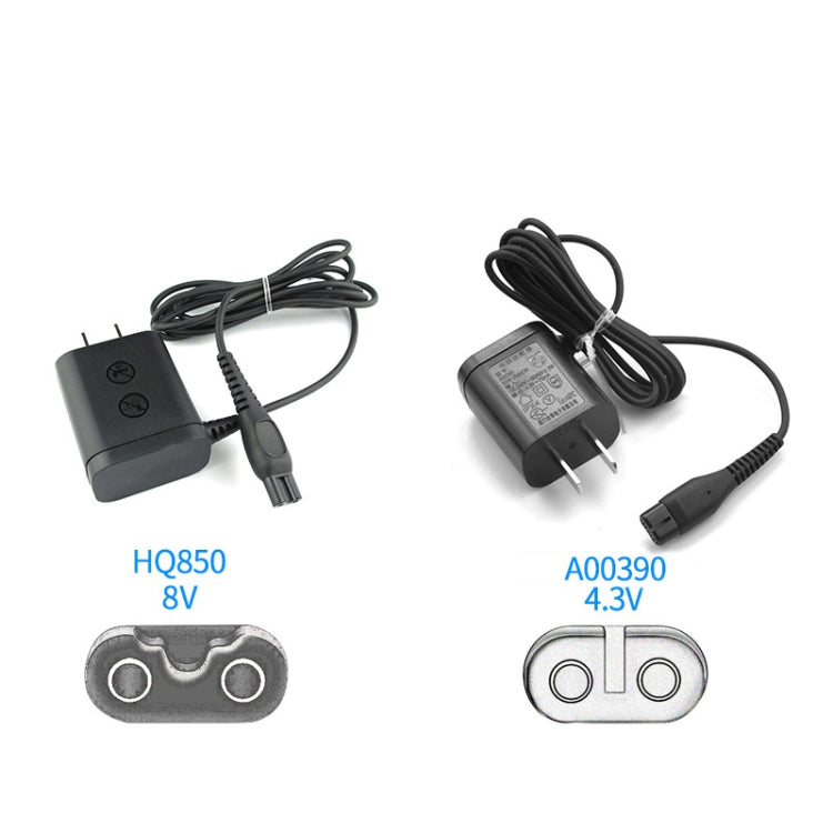 2pcs HQ850 8V อะแดปเตอร์เครื่องโกนหนวดสำหรับ PHILIPS HQ915 HQ916 HQ988 HQ909 S5077, US Plug, 2pcs HQ850 US Plug