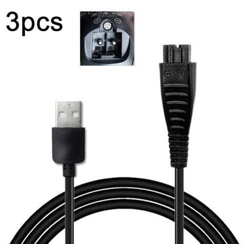 3 ชิ้น 4.8 โวลต์ 1.25A สายชาร์จ USB สำหรับเครื่องโกนหนวดไฟฟ้า Panasonic ES-LM31 ES-PLM3B, 4.8V 1.25A USB Plug