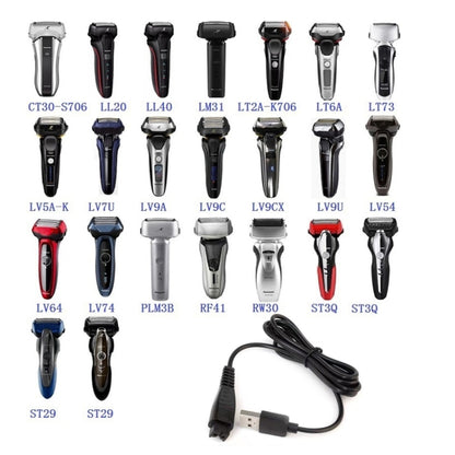 3 ชิ้น 4.8 โวลต์ 1.25A สายชาร์จ USB สำหรับเครื่องโกนหนวดไฟฟ้า Panasonic ES-LM31 ES-PLM3B, 4.8V 1.25A USB Plug