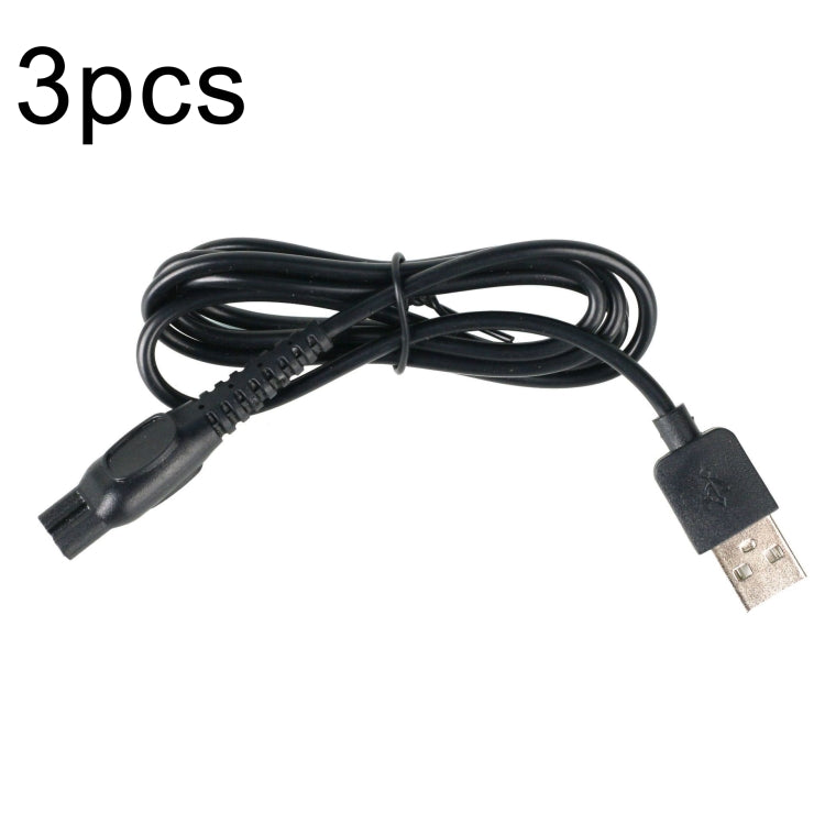 3 ชิ้น HQ850 8V สายชาร์จ USB สำหรับเครื่องโกนหนวด PHILIPS HQ915 HQ916 HQ988 HQ909 S5077, 3pcs HQ850 USB Plug