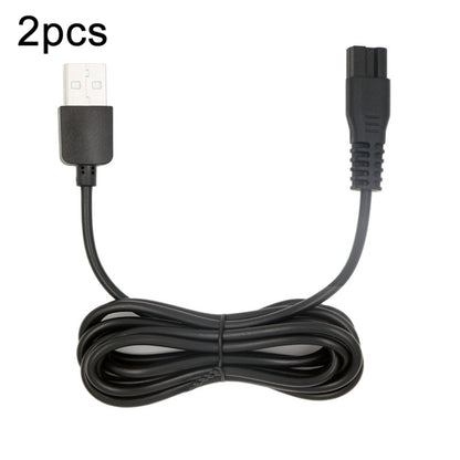 2 ชิ้น 5V สายชาร์จ USB สำหรับปัตตาเลี่ยนผม AUX A5 A6 A8 S5, For AUX Hair Clipper
