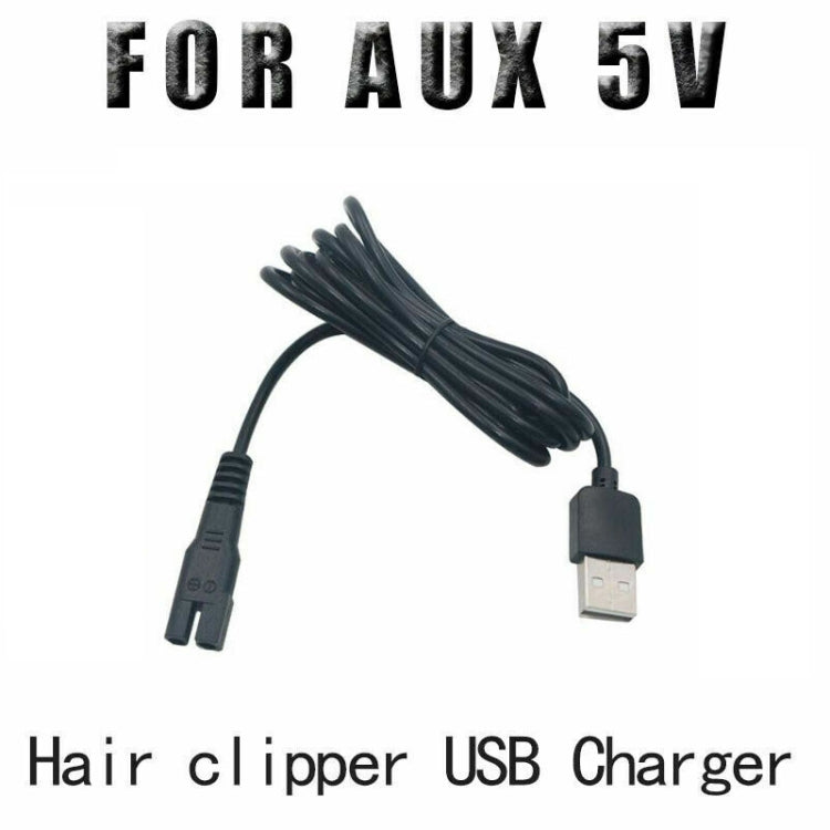 2 ชิ้น 5V สายชาร์จ USB สำหรับปัตตาเลี่ยนผม AUX A5 A6 A8 S5, For AUX Hair Clipper