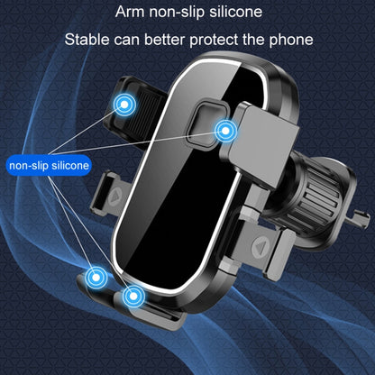 Car Air Outlet Hook ที่วางโทรศัพท์มือถือนำทางอย่างแน่นหนา, Mirror Black