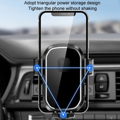 Car Air Outlet Hook ที่วางโทรศัพท์มือถือนำทางอย่างแน่นหนา, Mirror Black