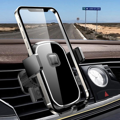 Car Air Outlet Hook ที่วางโทรศัพท์มือถือนำทางอย่างแน่นหนา, Mirror Black