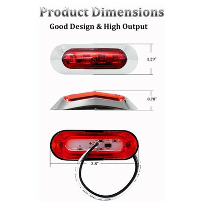 1Pair MK-234 12V Yacht Ships 4LED Navigation Lights ไฟสัญญาณสีแดงและสีเขียว