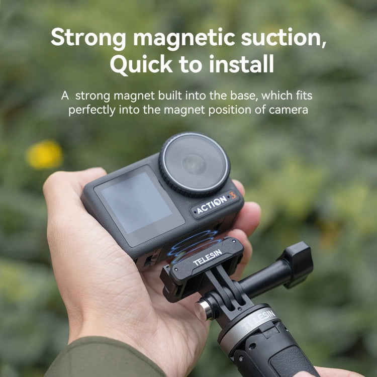 สำหรับ DJI OSMO Action 3 TELESIN Magnetic Two Claw Adapter Action Camera อุปกรณ์เสริม, Magnetic Two Claw Adapter