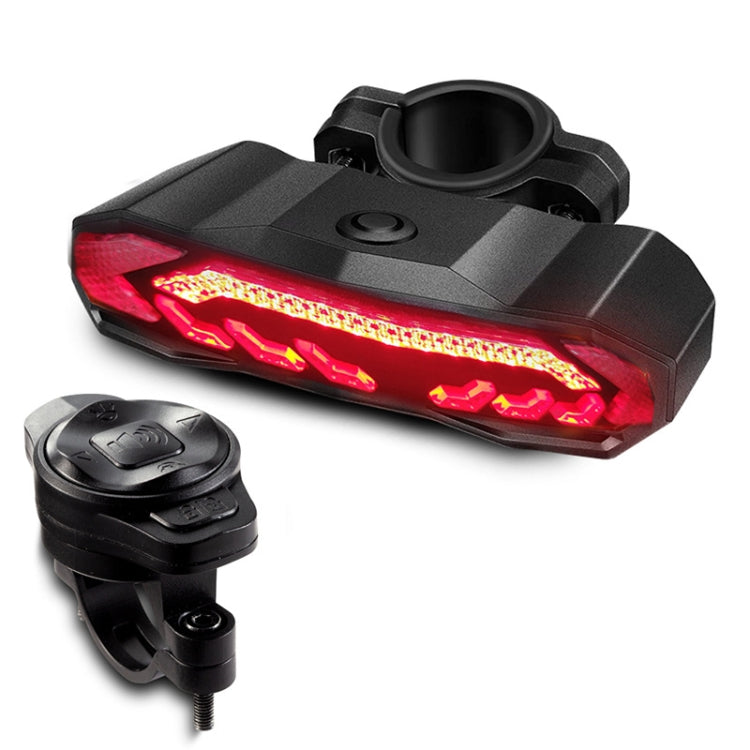SF31 จักรยานสมาร์ทเบรคไฟท้าย USB Alerter Night Ride Ride Mountain Vehicle เปิดไฟท้าย LED, SF31 New Remote Control