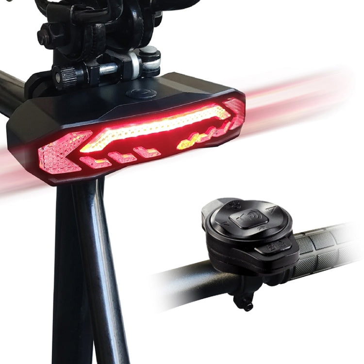 SF31 จักรยานสมาร์ทเบรคไฟท้าย USB Alerter Night Ride Ride Mountain Vehicle เปิดไฟท้าย LED, SF31 New Remote Control