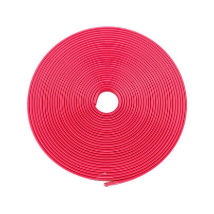 2rolls ล้อรถทั่วไป TPE แหวนป้องกันกันชนล้ออุปกรณ์ตกแต่งการปรับเปลี่ยน, Black, Yellow, White, Orange, Gray, Red, Green, Blue, Pink, Purple
