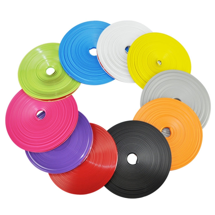 2rolls ล้อรถทั่วไป TPE แหวนป้องกันกันชนล้ออุปกรณ์ตกแต่งการปรับเปลี่ยน, Black, Yellow, White, Orange, Gray, Red, Green, Blue, Pink, Purple