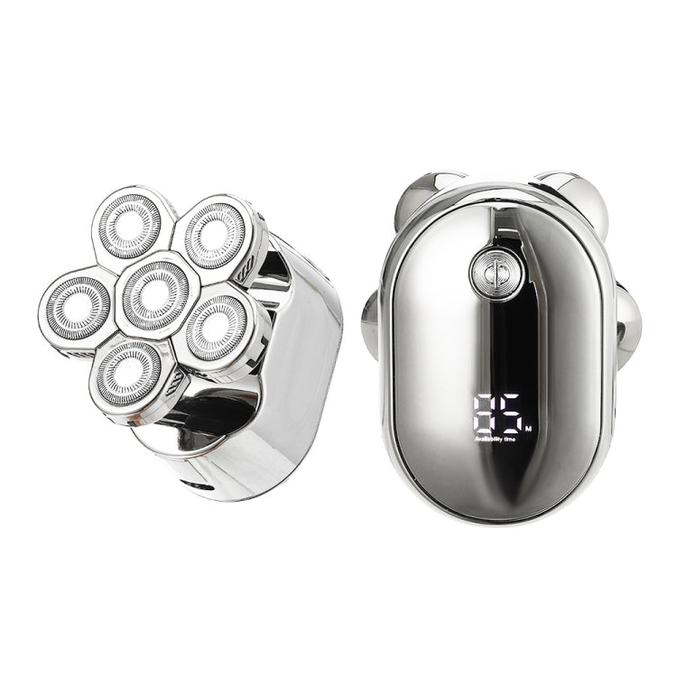 VGR V-395 2 in 1 ใบมีดหกใบอัจฉริยะจอแสดงผลดิจิตอลเครื่องโกนหนวดไฟฟ้า, V-395