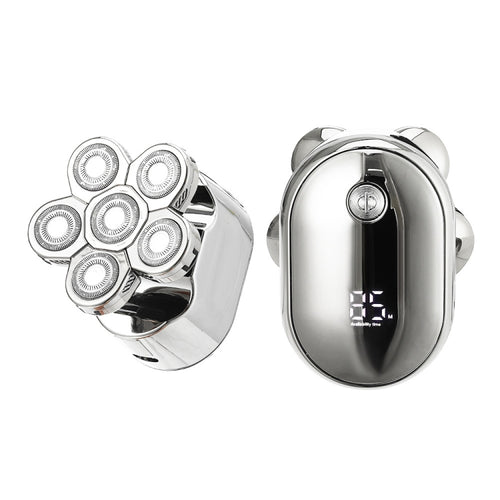 VGR V-395 2 in 1 ใบมีดหกใบอัจฉริยะจอแสดงผลดิจิตอลเครื่องโกนหนวดไฟฟ้า, V-395