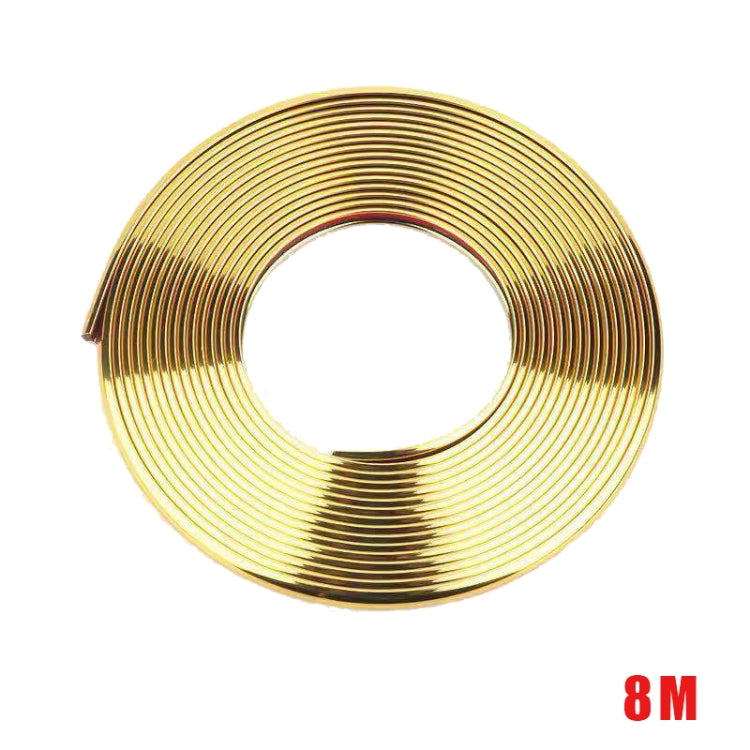 W12 8m / ม้วนรถล้อสะท้อนแสงสากลแถบตกแต่งไฟฟ้า, 1roll Electroplating Gold, 1roll Electroplating Silver, 1roll Electroplating Purple, 1roll Electroplating Red, 1roll Electroplating Blue