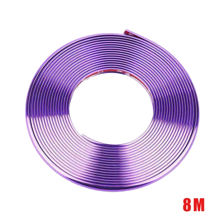 W12 8m / ม้วนรถล้อสะท้อนแสงสากลแถบตกแต่งไฟฟ้า, 1roll Electroplating Gold, 1roll Electroplating Silver, 1roll Electroplating Purple, 1roll Electroplating Red, 1roll Electroplating Blue