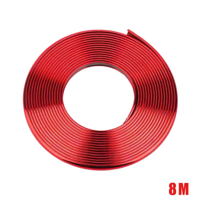 W12 8m / ม้วนรถล้อสะท้อนแสงสากลแถบตกแต่งไฟฟ้า, 1roll Electroplating Gold, 1roll Electroplating Silver, 1roll Electroplating Purple, 1roll Electroplating Red, 1roll Electroplating Blue