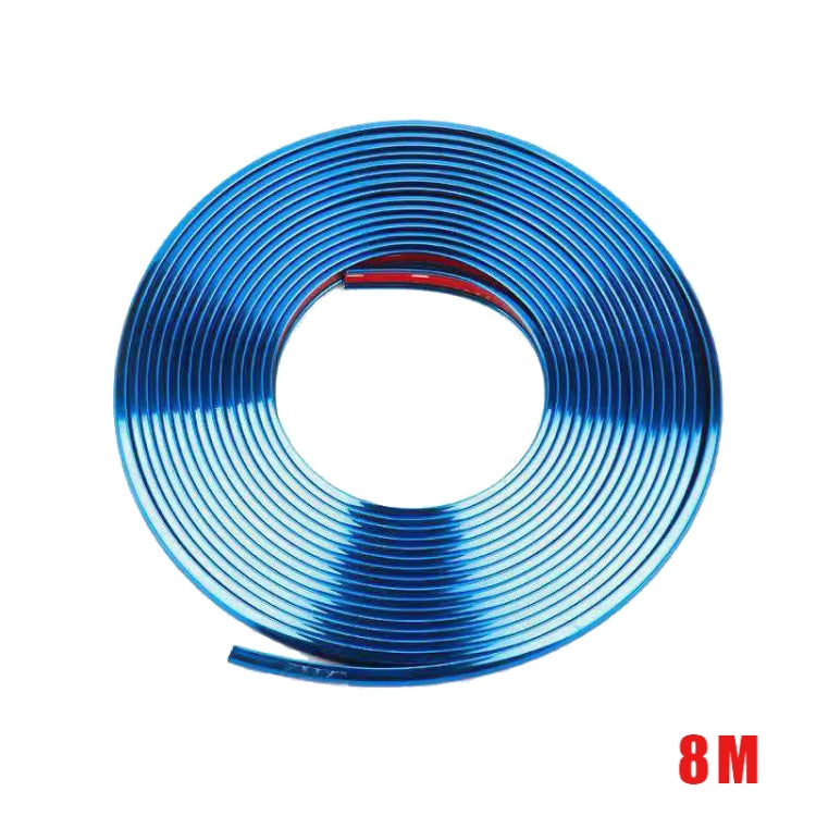 W12 8m / ม้วนรถล้อสะท้อนแสงสากลแถบตกแต่งไฟฟ้า, 1roll Electroplating Gold, 1roll Electroplating Silver, 1roll Electroplating Purple, 1roll Electroplating Red, 1roll Electroplating Blue