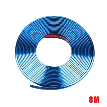 W12 8m / ม้วนรถล้อสะท้อนแสงสากลแถบตกแต่งไฟฟ้า, 1roll Electroplating Gold, 1roll Electroplating Silver, 1roll Electroplating Purple, 1roll Electroplating Red, 1roll Electroplating Blue