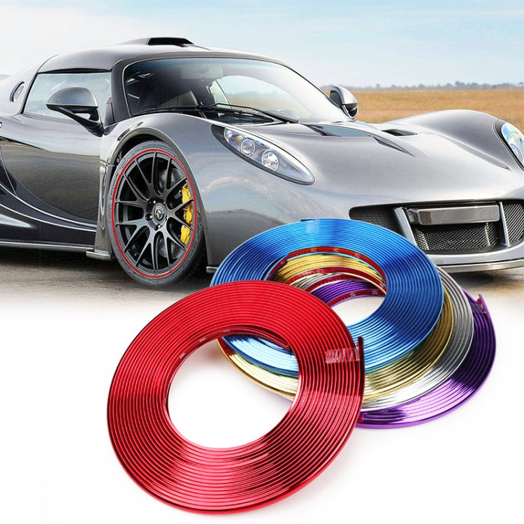 W12 8m / ม้วนรถล้อสะท้อนแสงสากลแถบตกแต่งไฟฟ้า, 1roll Electroplating Gold, 1roll Electroplating Silver, 1roll Electroplating Purple, 1roll Electroplating Red, 1roll Electroplating Blue
