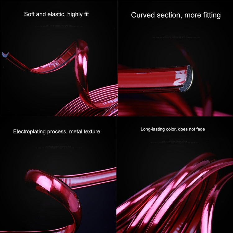 W12 8m / ม้วนรถล้อสะท้อนแสงสากลแถบตกแต่งไฟฟ้า, 1roll Electroplating Gold, 1roll Electroplating Silver, 1roll Electroplating Purple, 1roll Electroplating Red, 1roll Electroplating Blue