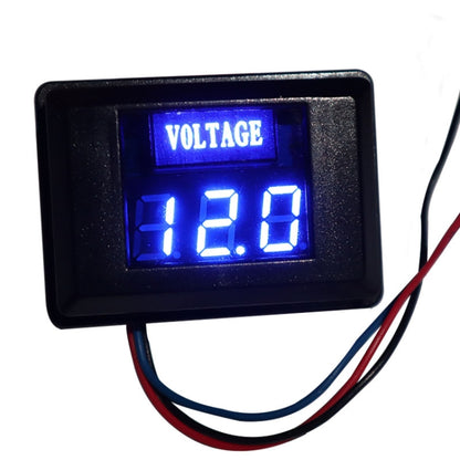 DES-2 เครื่องวัดแรงดันแบตเตอรี่รถยนต์ DC LED ดิจิตอล แสดงผล 12V รถจักรยานยนต์ RV เรือยอร์ชเครื่องวัดแรงดันไฟฟ้า, DES-2 Voltage Meter Red, DES-2 Voltage Meter Blue, DES-2 Voltage Meter Orange, DES-2 Voltage Meter White, DES-2 Voltage Meter Green