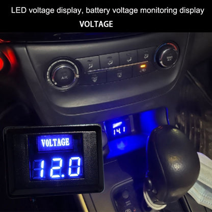 DES-2 เครื่องวัดแรงดันแบตเตอรี่รถยนต์ DC LED ดิจิตอล แสดงผล 12V รถจักรยานยนต์ RV เรือยอร์ชเครื่องวัดแรงดันไฟฟ้า, DES-2 Voltage Meter Red, DES-2 Voltage Meter Blue, DES-2 Voltage Meter Orange, DES-2 Voltage Meter White, DES-2 Voltage Meter Green