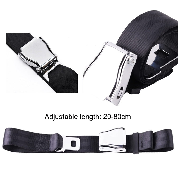 เข็มขัดนิรภัยแบบปรับได้สองจุดสำหรับเครื่องบิน, Aircraft Buckle Seat Belt(Black), Aircraft Buckle Seat Belt(Gray)