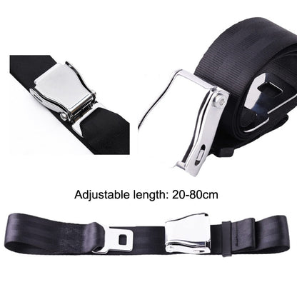 เข็มขัดนิรภัยแบบปรับได้สองจุดสำหรับเครื่องบิน, Aircraft Buckle Seat Belt(Black), Aircraft Buckle Seat Belt(Gray)
