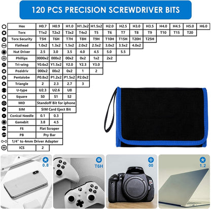 142 In 1 Precision ไขควง ชุด Magnetic Screw Driver Bit Kit สำหรับซ่อมโทรศัพท์พีซี เครื่องมือ, 142 in 1
