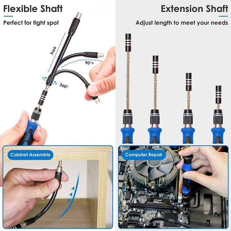 142 In 1 Precision ไขควง ชุด Magnetic Screw Driver Bit Kit สำหรับซ่อมโทรศัพท์พีซี เครื่องมือ, 142 in 1