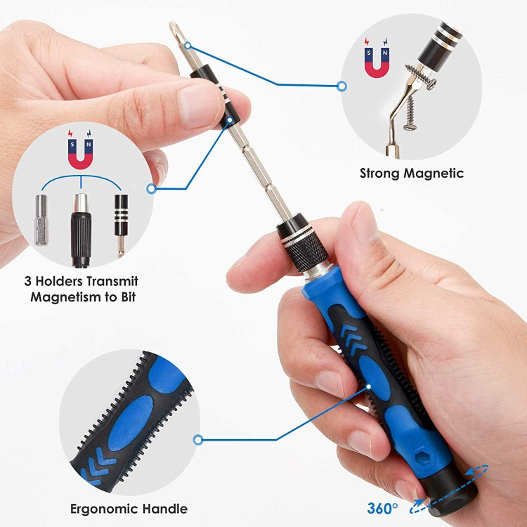 142 In 1 Precision ไขควง ชุด Magnetic Screw Driver Bit Kit สำหรับซ่อมโทรศัพท์พีซี เครื่องมือ, 142 in 1