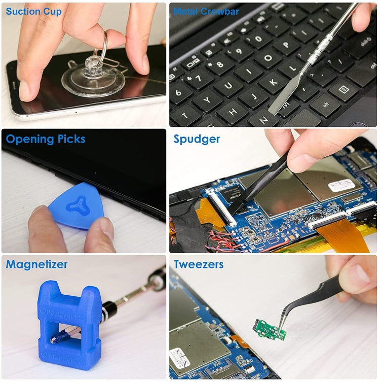 142 In 1 Precision ไขควง ชุด Magnetic Screw Driver Bit Kit สำหรับซ่อมโทรศัพท์พีซี เครื่องมือ, 142 in 1