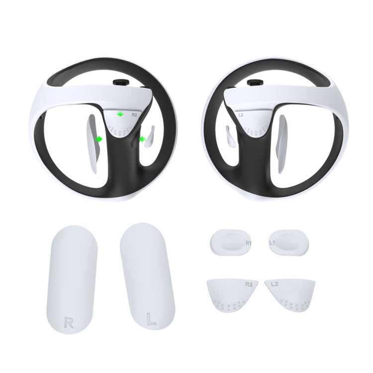 สำหรับ PS5 VR2 DOBE ชุดแผ่นซิลิโคนกันลื่นที่จับปุ่มป้องกัน, TP5-2512