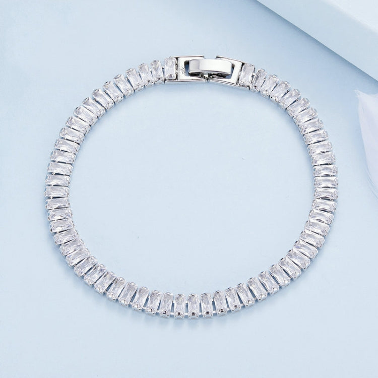 สร้อยข้อมือ Cubic Zirconia แวววาว เครื่องประดับทองแดงชุบทอง, YIB055-17LCP, YIB055-19LCP, YIB055-17LVT, YIB055-19LVT