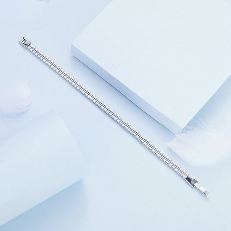 สร้อยข้อมือ Cubic Zirconia แวววาว เครื่องประดับทองแดงชุบทอง, YIB055-17LCP, YIB055-19LCP, YIB055-17LVT, YIB055-19LVT