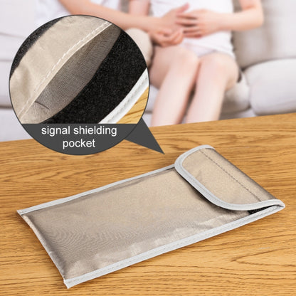 6.5 นิ้ว Anti-Radiation RFID Signal Shielding Anti-location Mobile Phone Bag, 6.5 inch Gray