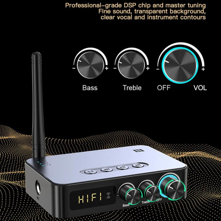M9 Pro 5.1 ตัวรับสัญญาณบลูทูธตัวเปิดใช้วิทยุ FM 4 ใน 1 อะแดปเตอร์เสียง NFC, M9 Pro