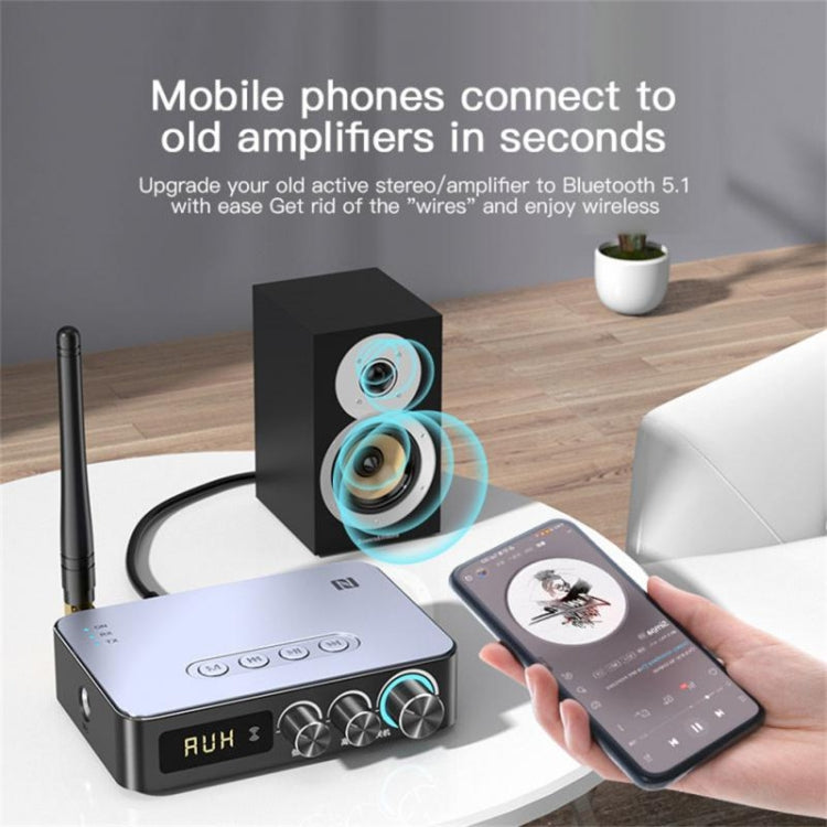 M9 Pro 5.1 ตัวรับสัญญาณบลูทูธตัวเปิดใช้วิทยุ FM 4 ใน 1 อะแดปเตอร์เสียง NFC, M9 Pro