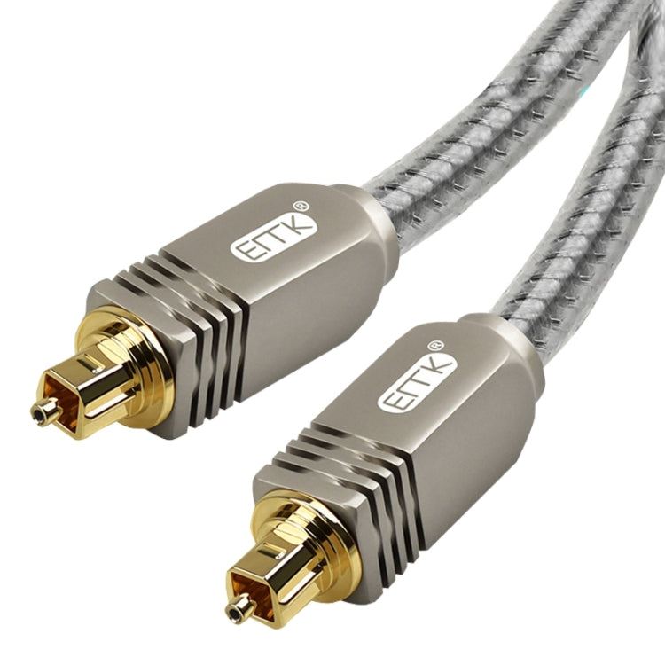 EMK YL/B Audio Digital Optical Fiber Cable Square to Square Audio Connection Cable, ความยาว:, 1m, 1.5m, 1.8m, 2m, 3m, 5m, 8m, 10m, 15m, 20m, 30m